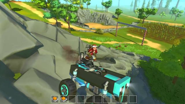 THE CANYON RACE & JUMPS! - Scrap Mechanic Multiplayer Challenge & Terrain Update Gameplay! смотреть онлайн
