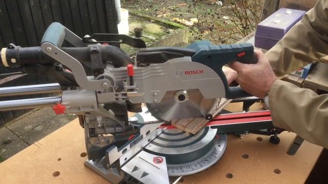 Bosch GCM 8 SJL Miter Saw First test of saw and blade смотреть онлайн