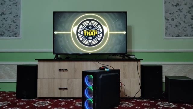 Edifier R2850DB + Edifier T5 Bass Test (Connected To The PC) 30% Volume