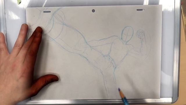 How to draw an ACTION POSE!【Kicking】 смотреть онлайн