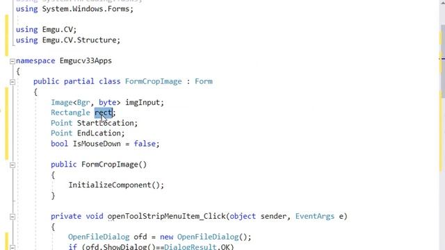 Emgucv # 24: How to crop an image using mouse selection in Emgu CV смотреть онлайн