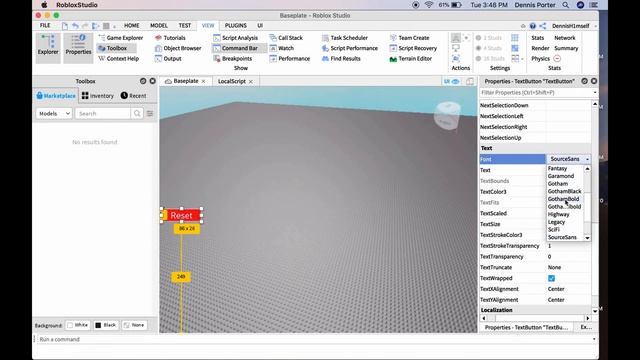 How to create a reset Gui (Roblox Studio) смотреть онлайн
