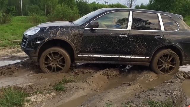 Porsche Cayenne внедорожные способности на дорожной резине смотреть онлайн