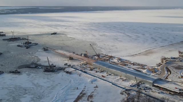 Надвинули на 23 опору. Строительство моста через Волгу Тольятти. Надвижка моста смотреть онлайн