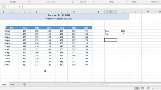 Funcion BUSCARH en Excel - Simplexcel смотреть онлайн
