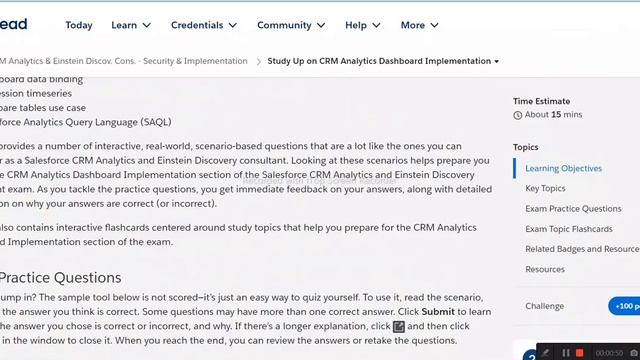 Cert Prep: CRM Analytics & Einstein Discov. Cons. - Security & Implementation | Salesforce смотреть онлайн