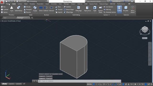 AutoCAD 2016 3D - Exercise 42 смотреть онлайн