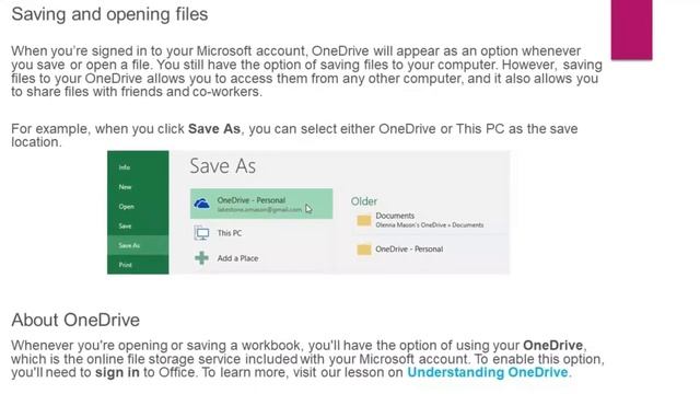 How to share and save files online | Understanding OneDrive смотреть онлайн