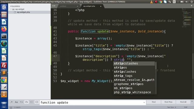 Wordpress Widget Development Beginner Tutorials Step by Step #4 - Save Widget Data & Render to Form смотреть онлайн
