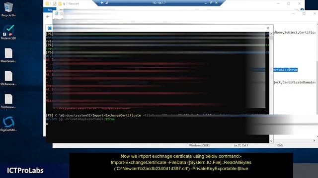 How to renew an exchange server 2019 certificate using powershell. смотреть онлайн