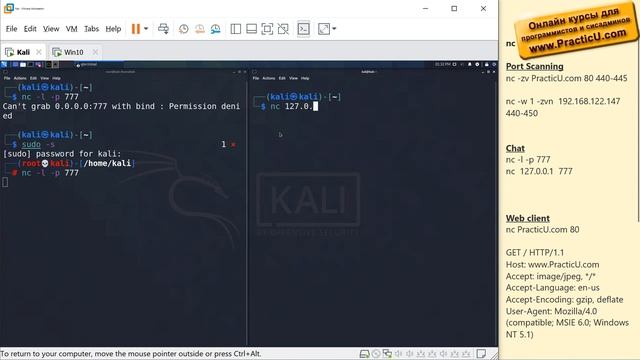 Подключение к веб-сайтам через netcat смотреть онлайн