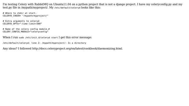 Running Celery as a daemon смотреть онлайн