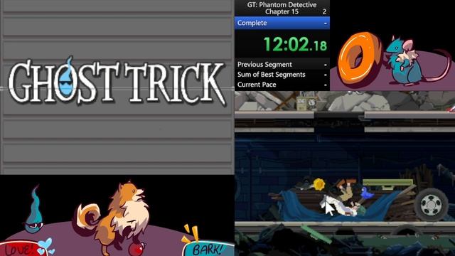Ghost Trick: Phantom Detective Chapter 15 In 24:10.50 || NG+ Speedrun PC