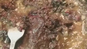 ЖАРЕНАЯ СВИНАЯ КРОВЬ. /КРОВЯНКА