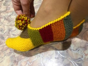 Следки на двух спицах