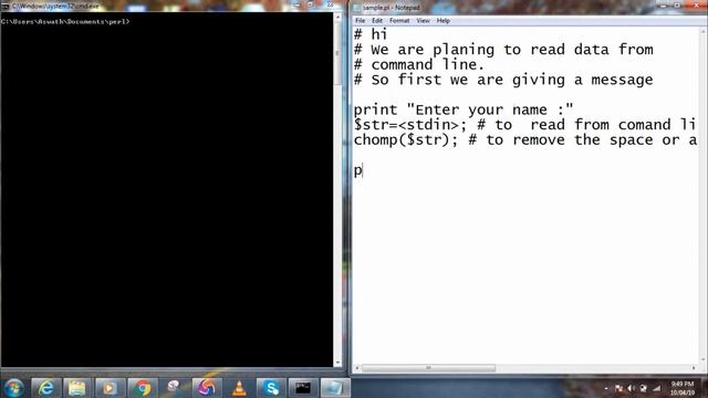 Read and Write data from and to Command line | PERL смотреть онлайн