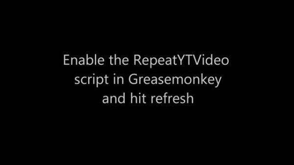 The YouTube Video Repeater Script