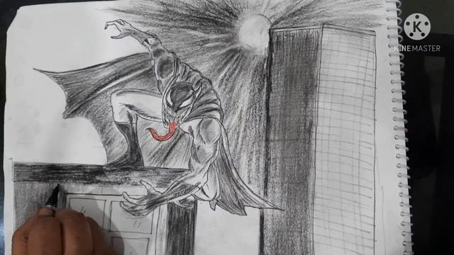 Hey !! Meet my New Comics Character VENOM BATMAN.... (COMICS SKETCH ) смотреть онлайн