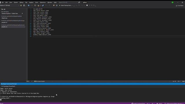 CS50 Artificial Intelligence with Python Project: Degrees смотреть онлайн