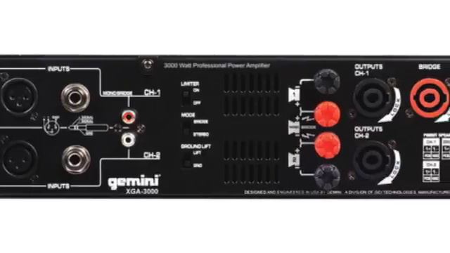 3000 Watt Power Amplifier | Gemini XGA- 3000 смотреть онлайн