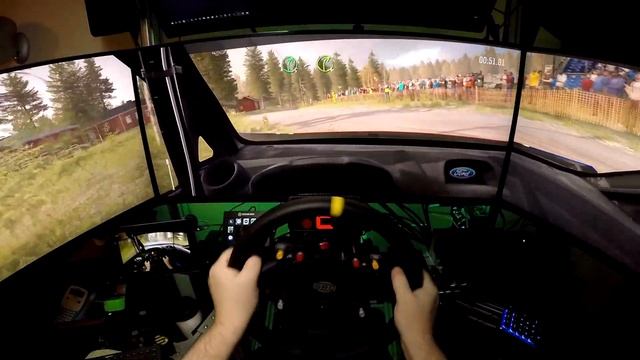 Dirt rally triple screen 120hz test , boy does this cook my card смотреть онлайн