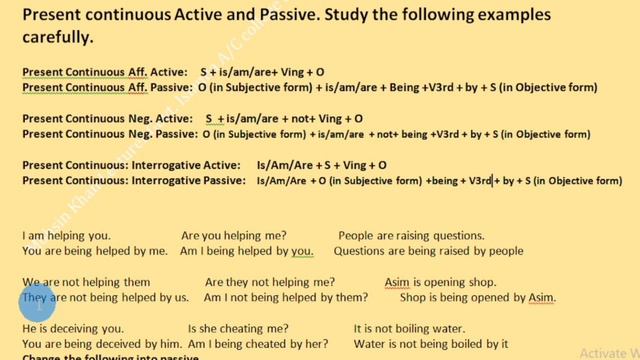 Present Continuous Active and Passive Voice | GRAMMAR FOR GREAT ENGLISH смотреть онлайн