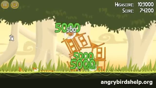 Angry Birds Level 6-7 - 3 Star Walkthrough смотреть онлайн