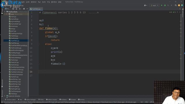 Python Practical - Python Program to Print Fibonacci Series using Recursion [Hindi] смотреть онлайн