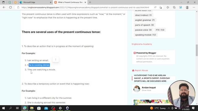 Present Continuous Tense | Engliorama Academy смотреть онлайн