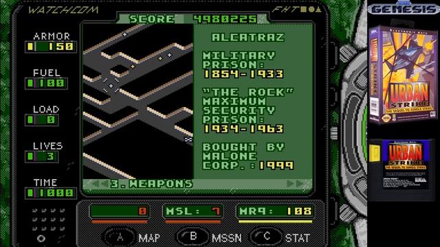 Longplay: Urban Strike - Game #217 - Sega Genesis смотреть онлайн