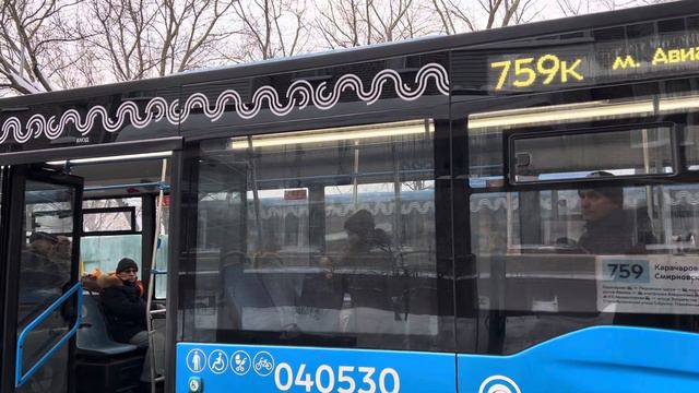 Автобус НефАЗ-5299-40-52 следует по маршруту 759 ”Карачарово” смотреть онлайн