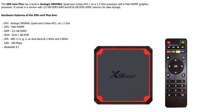 TV box X96 mini Plus on Amlogic S905W4 processor смотреть онлайн