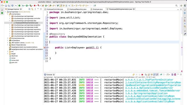 Build REST API with Spring Boot and JPA [2021] - 46 @NamedNativeQuery annotation смотреть онлайн