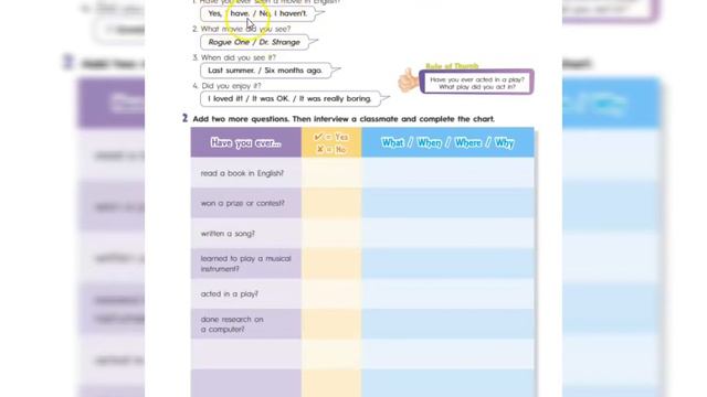 English class 5th graders, phase number 3, week 8. "Present perfect and past simple." смотреть онлайн