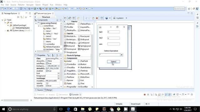 Java Swing -Jcombobox смотреть онлайн