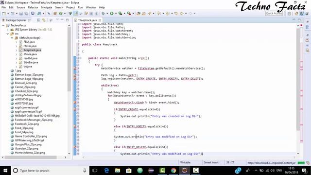 How to keep track on Folder using Java смотреть онлайн
