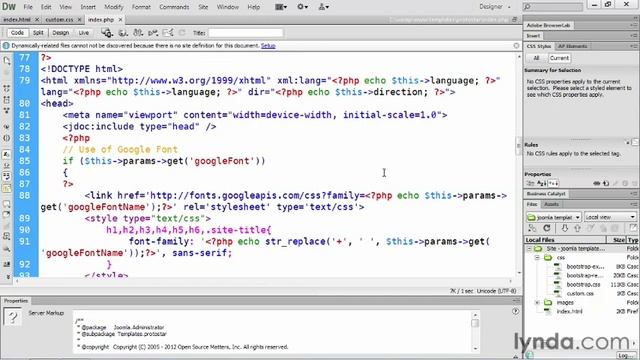 3 Converting the HTML Composition to a Joomla! Template Understanding the index php file смотреть онлайн