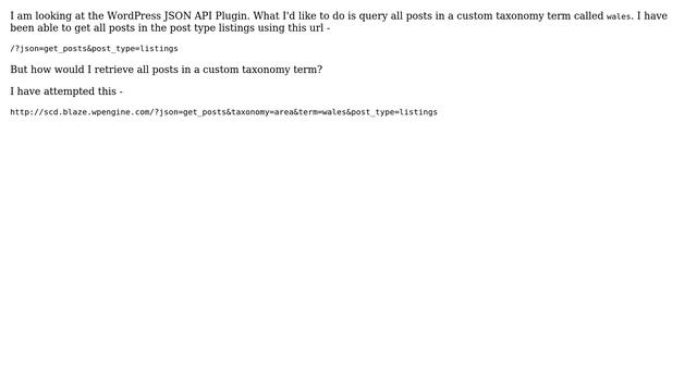 Wordpress: Querying Posts Using JSON API смотреть онлайн