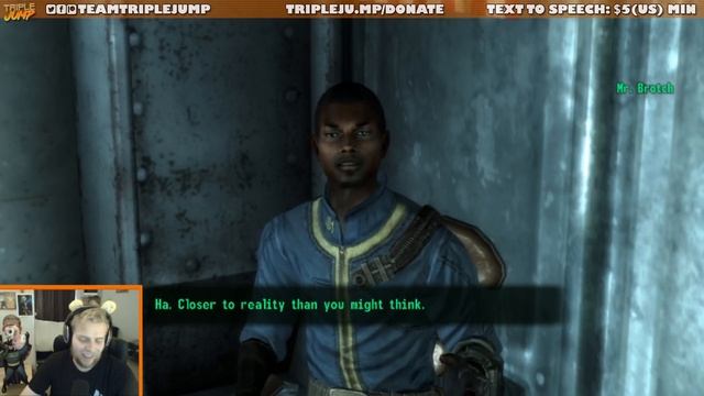 LIAM NEESON IS MY DAD - Fallout 3 [Part 1] | TripleJump Live! смотреть онлайн