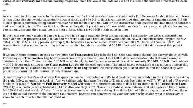 Databases: Size Requirement of SQL Database (3 Solutions!!) смотреть онлайн