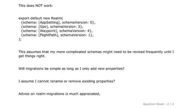 iOS : How to handle Realm React Native migrations and schemaVersion on iOS? смотреть онлайн