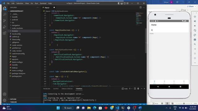 Nested React Navigation v6: How to use it in React Native App Tutorial ? Urdu & Hindi #11 смотреть онлайн