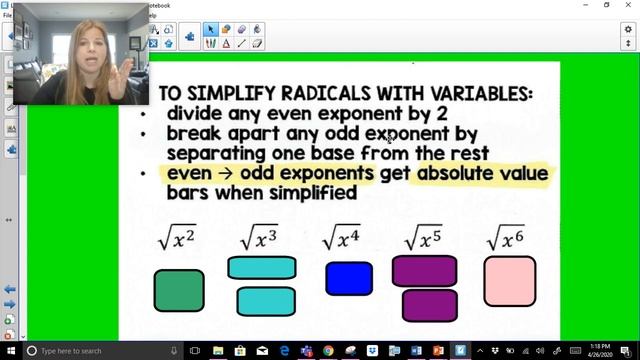 Algebra 1 - Simplifying Radical Expressions смотреть онлайн