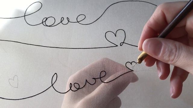 Картина с вышивкой Love смотреть онлайн