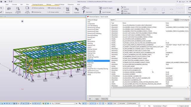 Numbering Settings in Tekla Structures смотреть онлайн