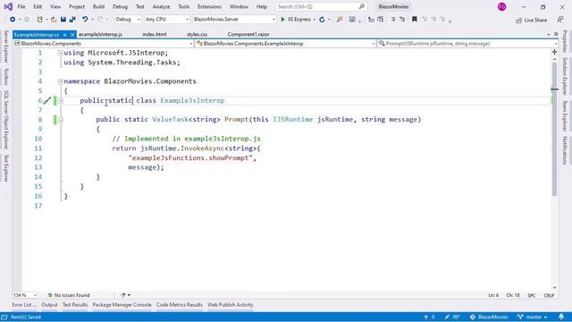 Blazor - Using JS and CSS Resources from a Razor Class Library смотреть онлайн