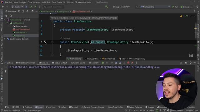Checking for null without checking for null in C# смотреть онлайн