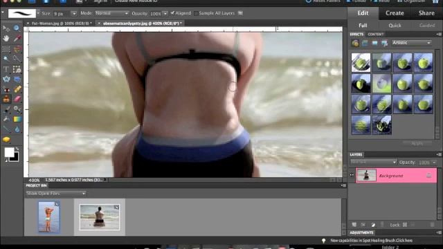 How to make a fat person skinny with Photshop Elements 10 смотреть онлайн