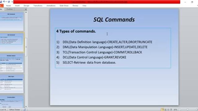 SQL Introduction смотреть онлайн
