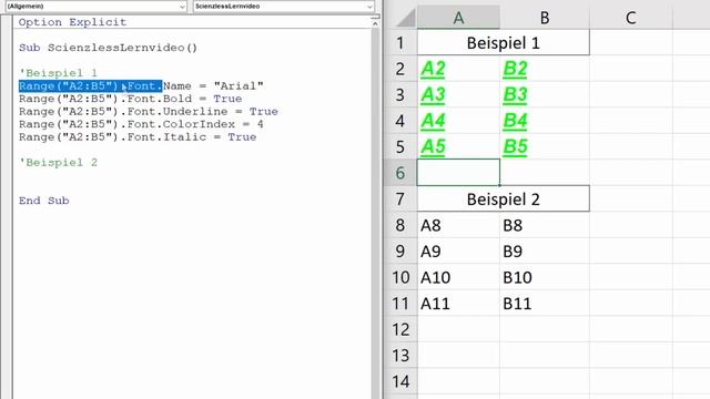 Excel VBA - With Anweisung [Excel VBA in 100 Sekunden] смотреть онлайн